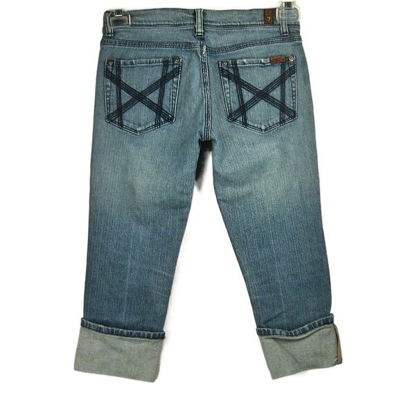 7 For All Mankind Mia Cropped Jeans - Picture 2 of 7